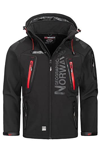 Geographical Norway Tangata Men's Softshell Functional Outdoor (white, medium) (black, large) on sale