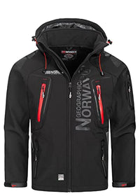 Thumbnail for Geographical Norway Tangata Men's Softshell Functional Outdoor (white, medium) (black, large) on sale