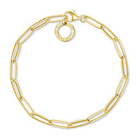 Thumbnail for Thomas Sabo Damen Charm-Armband Gelbgold Charm Club 925 Sterling Silber X0253-413-39-L18,5 im Sale