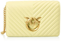 Thumbnail for Pinko Damen Love Click Classic Sheep Nappa Chevron Tasche, S14q_Heu-Antik-Gold im Sale