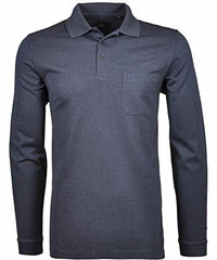 Thumbnail for RAGMAN Herren Poloshirt Langarm , Marine-070 im Sale
