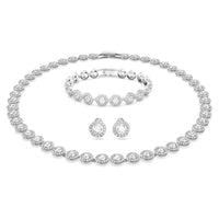 Thumbnail for Swarovski Una Angelic Set, Round, White, Rhodium-plated on sale
