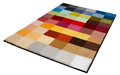 Kleine Wolke Cubetto bath rug, polyacrylic, multicolored, 65 x 90 cm on sale