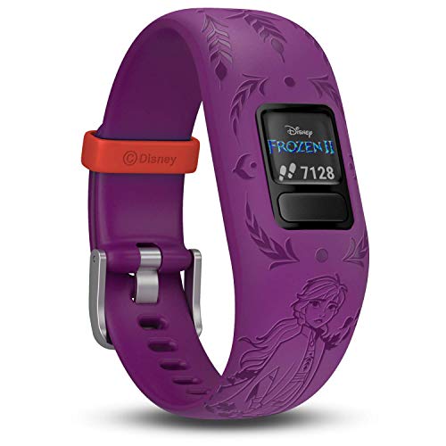 Garmin vívofit jr. 2 digitale, wasserdichte Action Watch im Disney Die Eiskönigin 2 Anna Design für Mädchen ab 4 Jahren, mit spannender Abenteuer-App, Schrittzähler, Batterielaufzeit bis zu 1 Jahr im Sale
