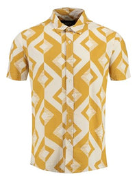 Thumbnail for KEY LARGO Herren Track 1/2 Patterned Hemd, Beige, im Sale