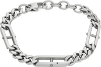 Thumbnail for Fossil Armband Für Männer Heritage, Länge: 220mm, Breite: 8mm Silbernes Edelstahlarmband, JF04342040 im Sale
