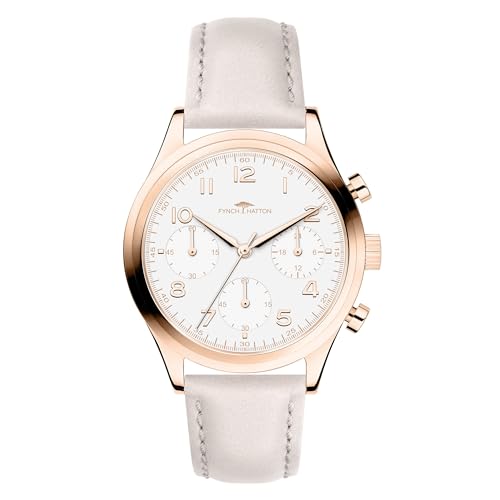 Fynch-Hatton Damen Analog Quarz Uhr mit Leder Armband FHT-0015-LC im Sale