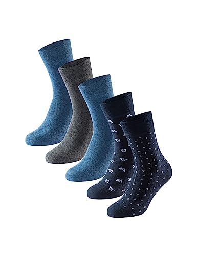 Schiesser Herren 5 Pack Strümpfe-Stay Fresh Klassische Socken, Sortiert 1_180480, 39/42 (5er Pack) im Sale
