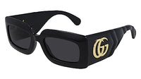 Thumbnail for Gucci Damen Gg0811s Sonnenbrille, Schwarz/Schwarz/Grau, 66 im Sale