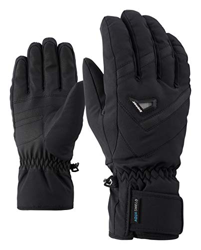 Ziener Herren GARY AS glove ski alpine Ski-handschuhe / Wintersport | wasserdicht, atmungsaktiv, schwarz (black), 8 im Sale