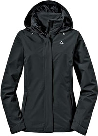 Thumbnail for Schöffel Damen Jacket Gmund Wind- Und Wasserdichte Regenjacke, Atmungsaktive Outdoor Wanderjacke Mit Verstaubarer Kapuze, Schwarz, EU im Sale