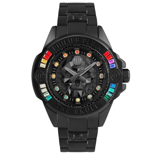 Philipp Plein Damen Analog Quarz Uhr mit Silikon Armband PWNAA0222 im Sale