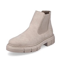 Thumbnail for Rieker Damen Chelsea Boots M3854, Frauen Stiefeletten,Schlupfstiefel,flach,Stiefel,Bootee,Booties,halbstiefel,Kurzstiefel,beige (62),42 im Sale