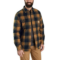 Thumbnail for Carhartt Herren Flannel Relaxed Fit Sherpa-Lined Shirt, Farbe:grün, im Sale