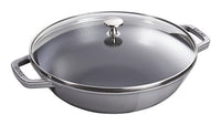 Thumbnail for STAUB Wok aus Gusseisen, Innen emailliert, 30 cm, inkl. Glasdeckel, für alle Herdarten inkl. Induktion, Graphitgrau im Sale