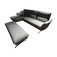 Thumbnail for Koinor Ecksofa Maxwell Stoffbezug Grau Schwertkufe Nickel Satiniert Edelstahloptik Mit ... im Sale