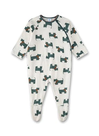 Thumbnail for Sanetta Baby-Overall Beige | Praktischer und bequemer Strampler aus Bio-Baumwolle für Jungen. Baby Overall 074 im Sale