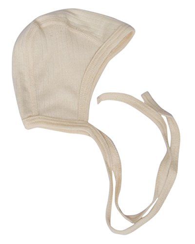 Cosilana, Baby Häubchen/Mütze, 45% kbA Baumwolle, 35% kbT Wolle, 20% Seide (74/80, Natur) im Sale