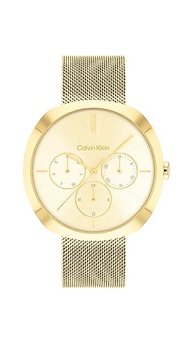 Calvin Klein Multi Dial Quartz Watch for Women Collection Shape with Stainless Steel Bracelet on Sale
