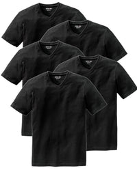 Thumbnail for Otto Kern T Shirt Herren im 5er Pack, 5X Kurzarm-Shirts mit V-Ausschnitt, atmungsaktive T-Shirts Herren Schwarz und Weiß aus 100% Baumwolle, Weiß, im Sale