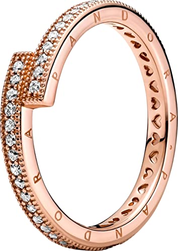 PANDORA ROSÉ Ring funkelnder Ring rosévergoldet, Zirkonia 189491C01 60 im Sale