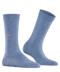 Thumbnail for Burlington Damen Socken Brit Style W So Baumwolle gemustert 1 Paar, Blau Light Jeans 6662, 36-41 im Sale