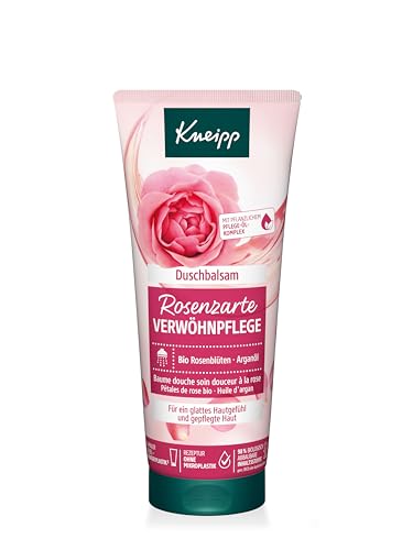Kneipp Duschbalsam Rosenzarte Verwöhnpflege - Duschgel mit hochwertigem Extrakt aus Bio Rosenblüten & einem pflegenden Öl-Komplex schenkt ein glattes Hautgefühl und pflegt die Haut - 200ml im Sale