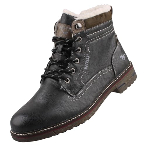 MUSTANG Herren Stiefel gefüttert Graphit im Sale