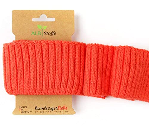 Albstoffe Cuff Me Cozy Bündchen (Col. A78 - orange) im Sale