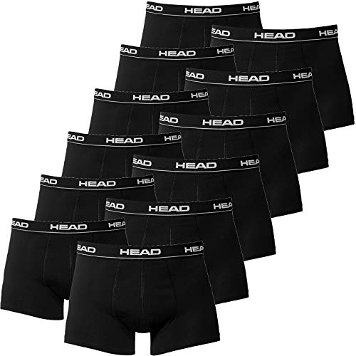 Head – Men's Basic Boxer Shorts, 12-pack, Black on Sale