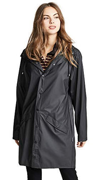 Thumbnail for Rains Herren Regenmantel Long Jacket, schwarz, Extra Small/Small (Herstellergröße: Extra Small/Small) im Sale