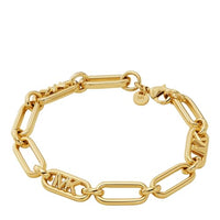 Thumbnail for Michael Kors Premium MK Statement Link 14K gold-plated empire link bracelet for women, MKJ828500710 on sale