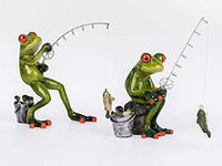 Thumbnail for Formano Frösche 'Angler', 2-teiliges Set, 15 cm, Mehrfarbig im Sale