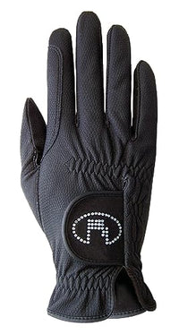 Thumbnail for Roeckl Sports Reithandschuh Lisboa, Ladies Sommer Handschuh, Schwarz 7.5 im Sale