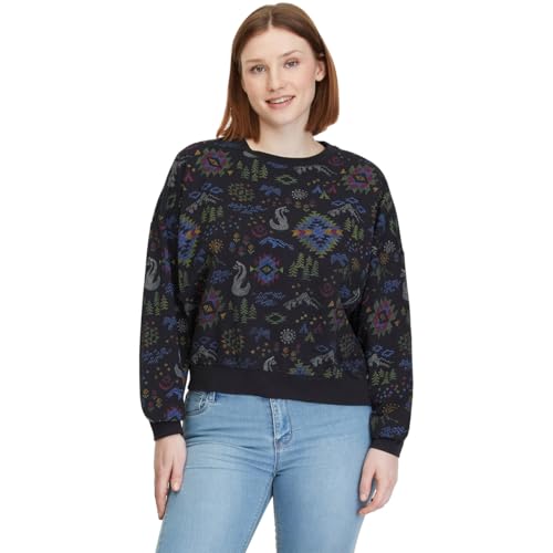 Ragwear Lollita Print GOTS Sweater Women (Black, S) on sale