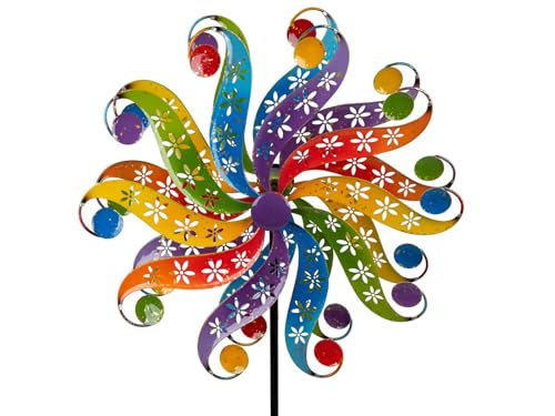 formano Colorful windmill for the garden made of metal Decorative wind chime Garden decoration on sale