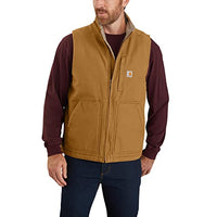 Thumbnail for Carhartt Herren Loose Fit Washed Duck Sherpa-Lined Weste, Carhartt Braun, im Sale