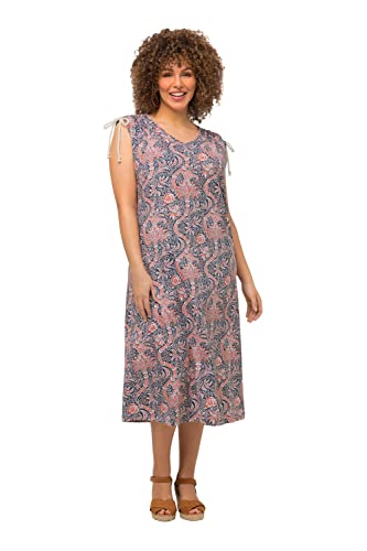 Ulla Popken Damen Jerseykleid Kleid, dunkelkürbis, 50-52 im Sale
