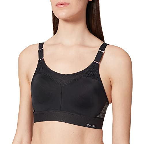 Triumph Damen Triaction Control Lite W01 EX Minimizer sports bra, SCHWARZ, 95G im Sale