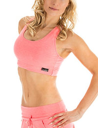 Thumbnail for Winshape Women's Sports Bra Bustier WVR1 Fitness Leisure, Neon Coral, WVR1-NEON-CORAL- on Sale