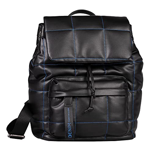 DENIM TOM TAILOR bags Carolin Damen Rucksack Backpack, 17 Schwarz im Sale