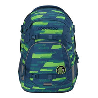 Thumbnail for coocazoo Schulrucksack Mate „Lime Stripe”, blau-grün, ergonomischer & anpassbarer Tornister, höhen- & größenverstellbar, mit Brustgurt & Hüftgurt, ab der 3. Klasse im Sale