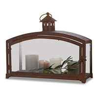 Thumbnail for Loberon Laterne Miora, rustikales Antik-Finish, charmanter Rost-Charakter, für mehrere Kerzen oder Teelichter, Indoor und Outdoor-Lampe, Eisen, Glas, antikbraun im Sale