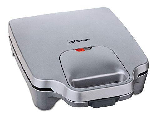 Cloer 6269 Sandwich Maker, 1800 W, for 4 sandwiches, American toast, filling, optical ready signal, silver on sale