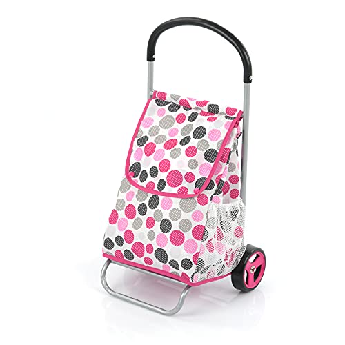 hauck Einkaufstrolley für Kinder ab 3 Jahren, Faltbar, Schieberhöhe 53 cm, 23 x 30 x 53 cm, Pink Dots im Sale