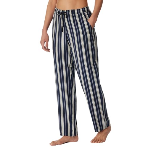 Schiesser Damen Schlafhose lang Baumwolle-Mix + Relax Pyjamaunterteil, Multicolor 2_180186, 40 im Sale