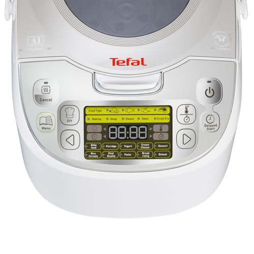 Tefal RK8121 45-in-1 Multicooker | 45 automatic cooking programs | Delayed start | Keep warm function | Large capacity (5L) | Stainless steel | LCD display | Recipe book and accessories on sale