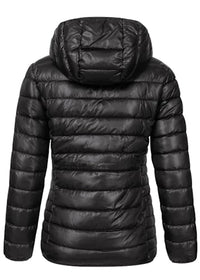 Thumbnail for Geographical Norway Women's Spring Transition Jacket Quilted Jacket Hood Annecy Outdoor Hooded Jacket, Color: Women's Black, on Sale
