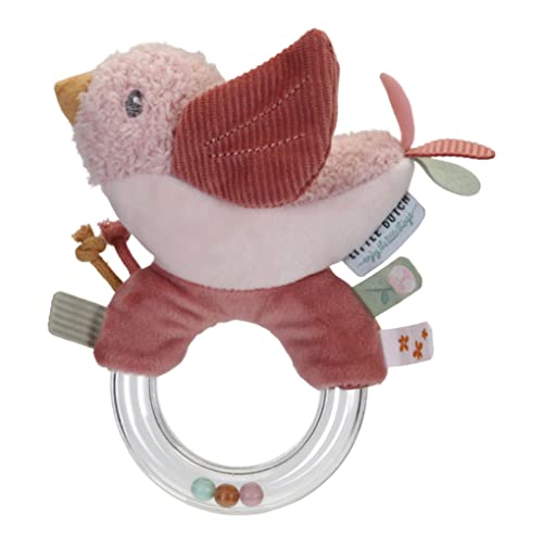 Little Dutch 8714 Ringrassel Vogel Olivia - Flowers & Butterflies (13,5x11x4 cm) Mehrfarbig im Sale
