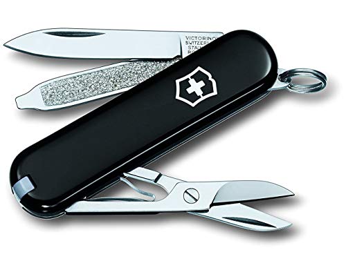 Victorinox Schweizer Taschenmesser, Klein, Classic SD, Multitool, Swiss Army Knife mit 7 Funktionen, Klinge, Nagelfeile, Schraubendreher im Sale